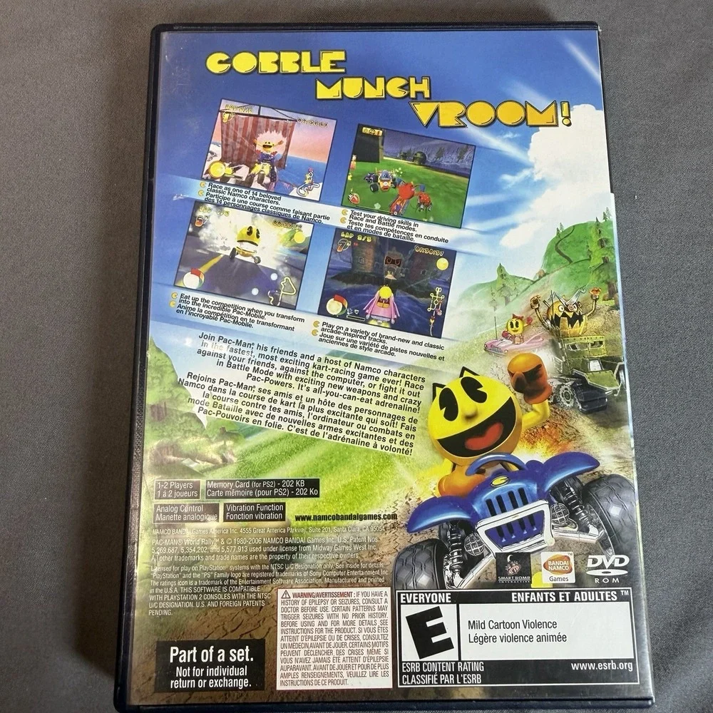 Pac-Man World Rally Sony PlayStation 2 PS2 Complete + Manual CIB